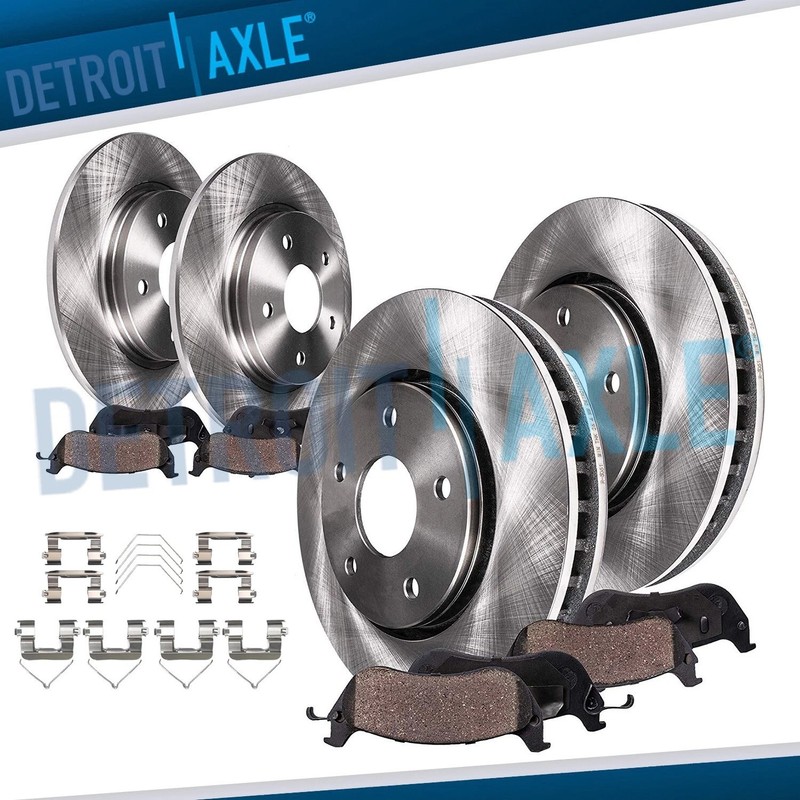 8pc Front Rear Brake Rotors Ceramic Brake Pads for 2019-2022 Hyundai Veloster N