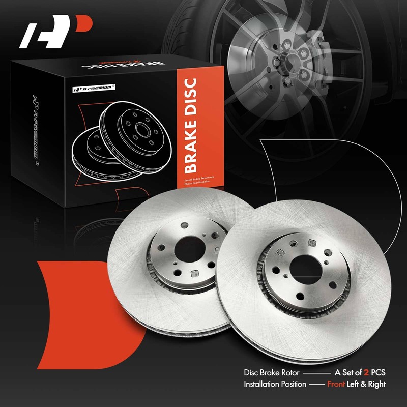 A-Premium Front Disc Brake Rotors for Lexus IS350 2006-2021 V6 3.5L Lexus IS300 gallery