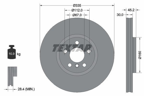 TEXTAR Brake Discs & Pads Front Fits Mini Mini Mini Clubman Mini Countryman gallery