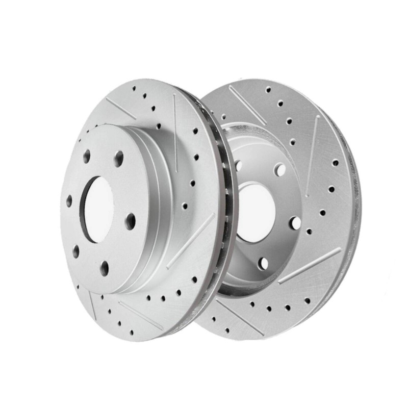 305mm Drilled & Slotted Front Disc Brake Rotors For 2002-2006 GMC Yukon