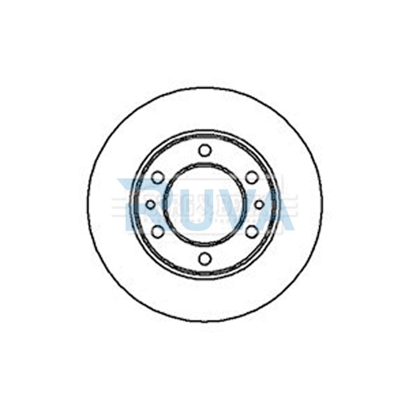 Fits Toyota Hilux 1988-1997 Land Cruiser 1981- Ruva Front Brake Disc 4351260041