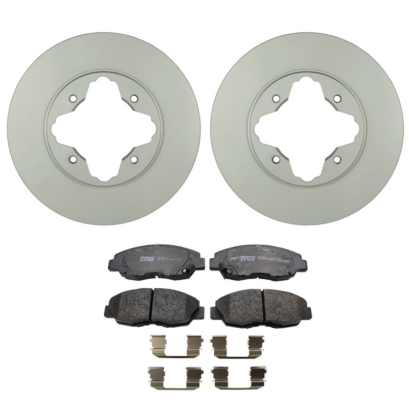 Bosch QuietCast Front Rotors TRW Pro Ceramic Disc Brake Pad Kit For Accord CL