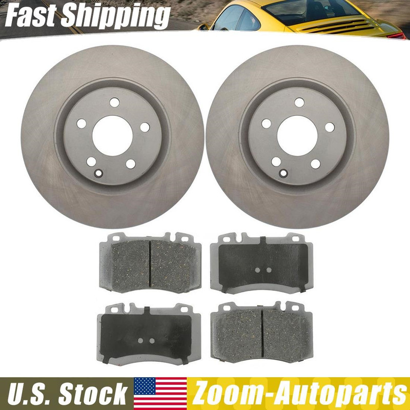 Front Brake Rotors + Brake Pads Set for 2006 2007 2008 – 11 Mercedes-Benz CLS500