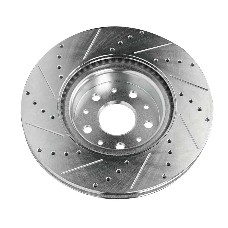13.58'' Front Drilled Slotted Disc Brake Rotors for Cadillac CT5 CT6 CTS Camaro gallery