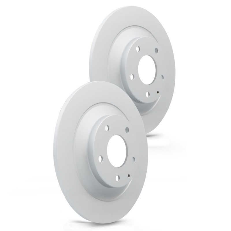 New 2PCS Rear Coated Solid Disc Brake Rotor Fits Mazda CX-5 gallery