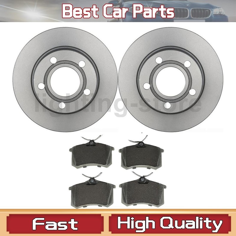 Rear Brake Pads and Disc Rotors Fits Audi A6 Quattro 2.7L 3.0L