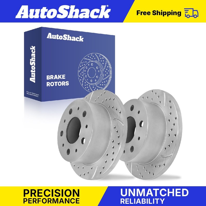 Rear Drilled Slotted Brake Rotors for Ram, ProMaster 2500 2014-2021