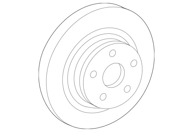 Genuine Mercedes-Benz Starpart Brake Disk Vented 000-423-11-12-90