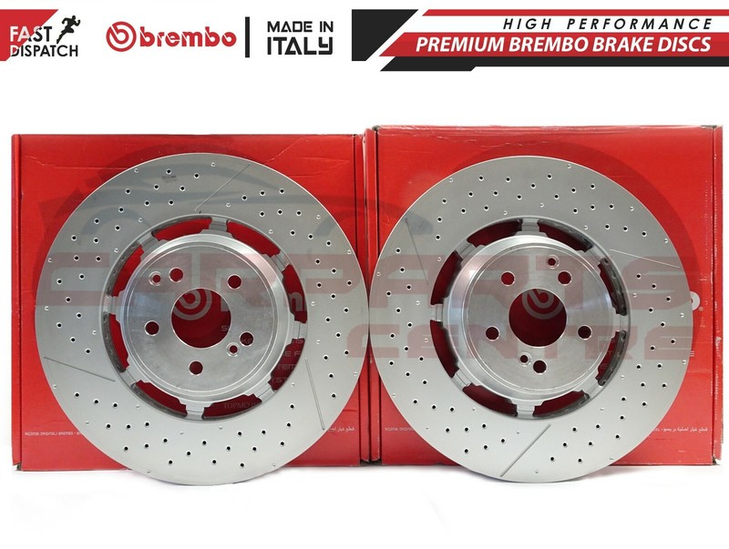 FOR MERCEDES SLS AMG SL55 SL63 SL65 AMG FRONT BREMBO 2 PIECE BRAKE DISCS 390mm