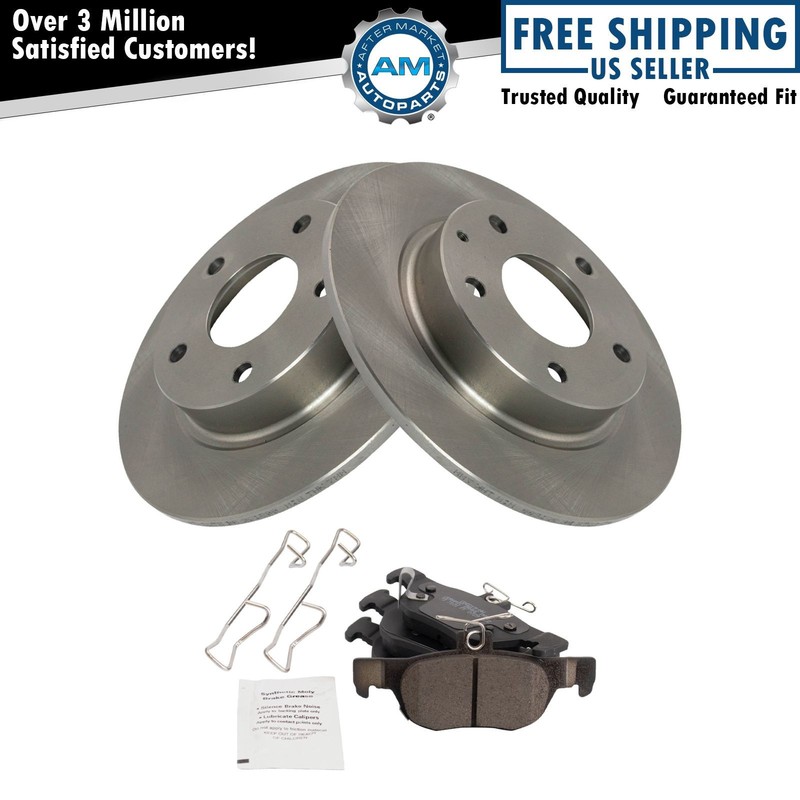 Rear Brake Pad & Rotor Kit Fits 2019-2021 Mazda 3 2020-2021 CX-3 CX-30