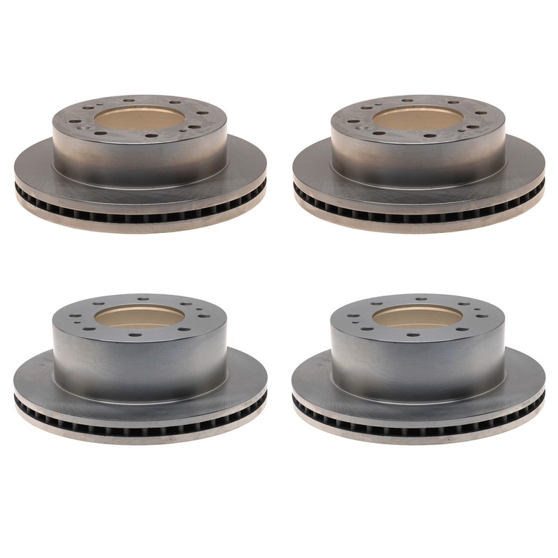 ACDelco Silver Front 355mm Rear 360mm Brake Kit Disc Rotors For Silverado Sierra