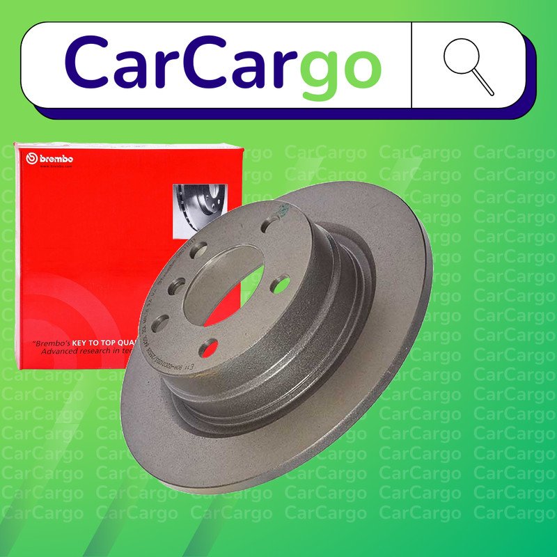 Brembo Solid Rear Brake Discs Pair For BMW 1 Series 116i 2011-2019 290 mm