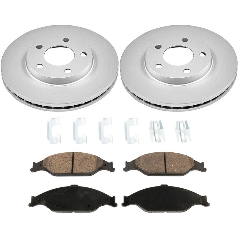 KIT-090221-38 Sure Stop Brake Disc and Pad Kits 2-Wheel Set Front for Mustang