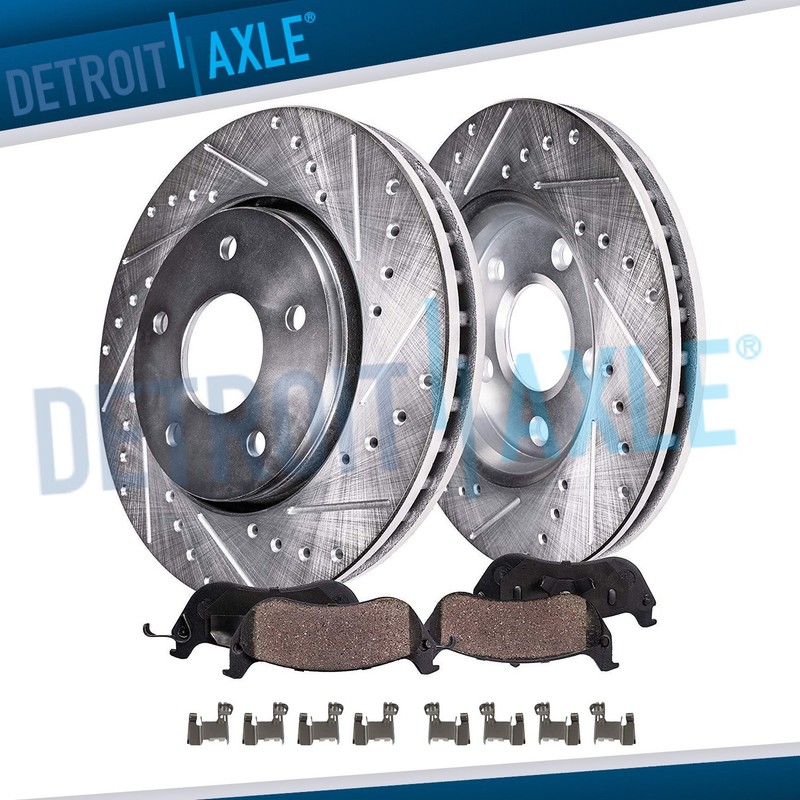Front Drilled Brake Rotors Brake Pads for 2020-2023 Ford Escape Lincoln Corsair