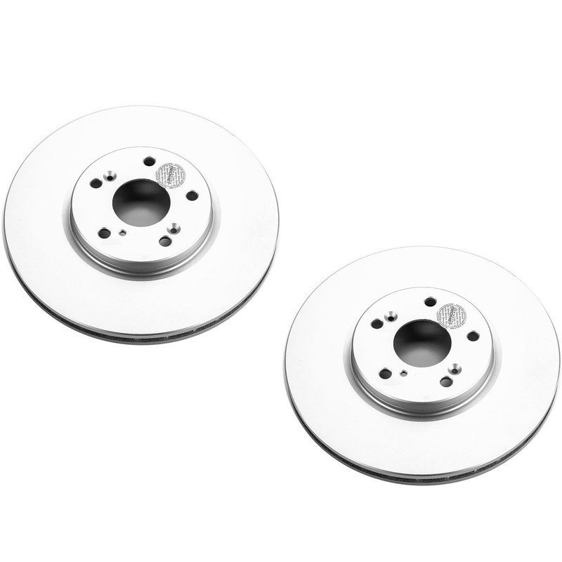 SET-P15JBR1143EVC-2 Powerstop Brake Discs 2-Wheel Set Front FWD for Acura TL