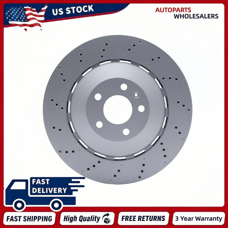2Pcs Front Brake Disc Rotors for Lamborghini Huracan Lp580 Audi R8 and RS8 US gallery