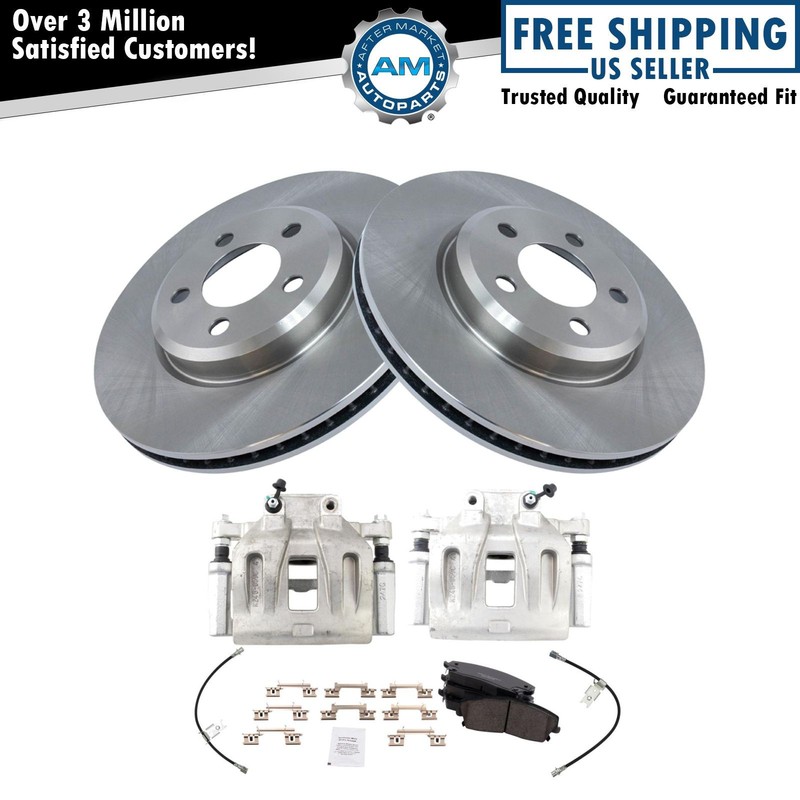 Brake Pad & Rotor Kit Ceramic Fits Dodge