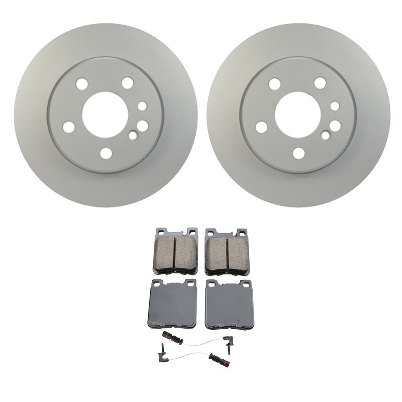 Hella Rear Rotors Akebono EURO Ceramic Disc Brake Pads Kit For W140 S320 S350