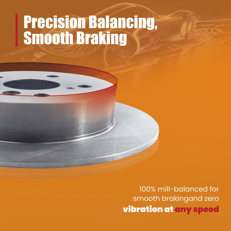 For Toyota Prius Plug-In & Lexus CT200h Rear Disc Rotors Ceramic Brake Pads Kit gallery