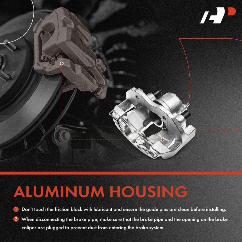 A-Premium Pair Front Brake Rotor & Pad & Brake Caliper for Ford Focus 2005-2007 gallery