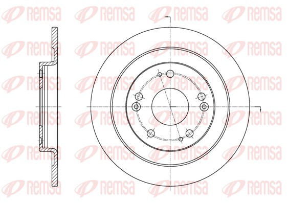 REMSA 61654.00 Brake Disc for Honda gallery