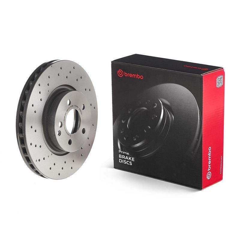 1x Brembo 09.A621.31 Front Drilled / Vented Brake Discs Fits Mercedes C-Class E-