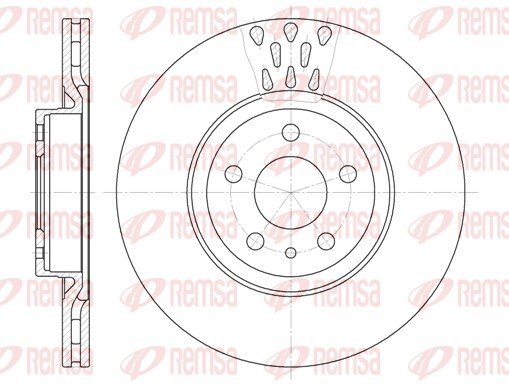 Remsa 6316.10 Brake Disc for Alfa Romeo, Fiat, Kia, Lancia, Opel gallery