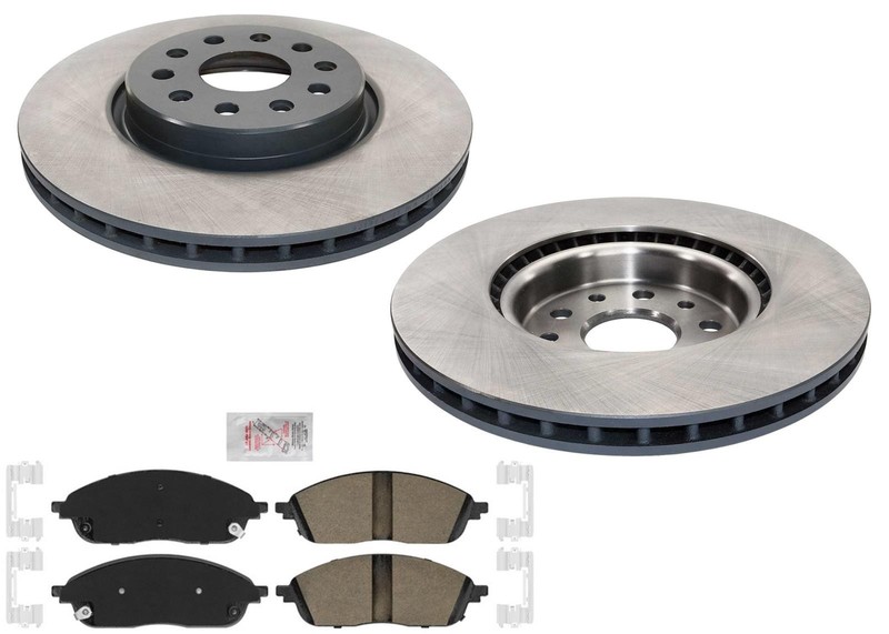 Front Coated Brake Rotors Pad for Jeep Grand Cherokee 22-24 Heavy Duty