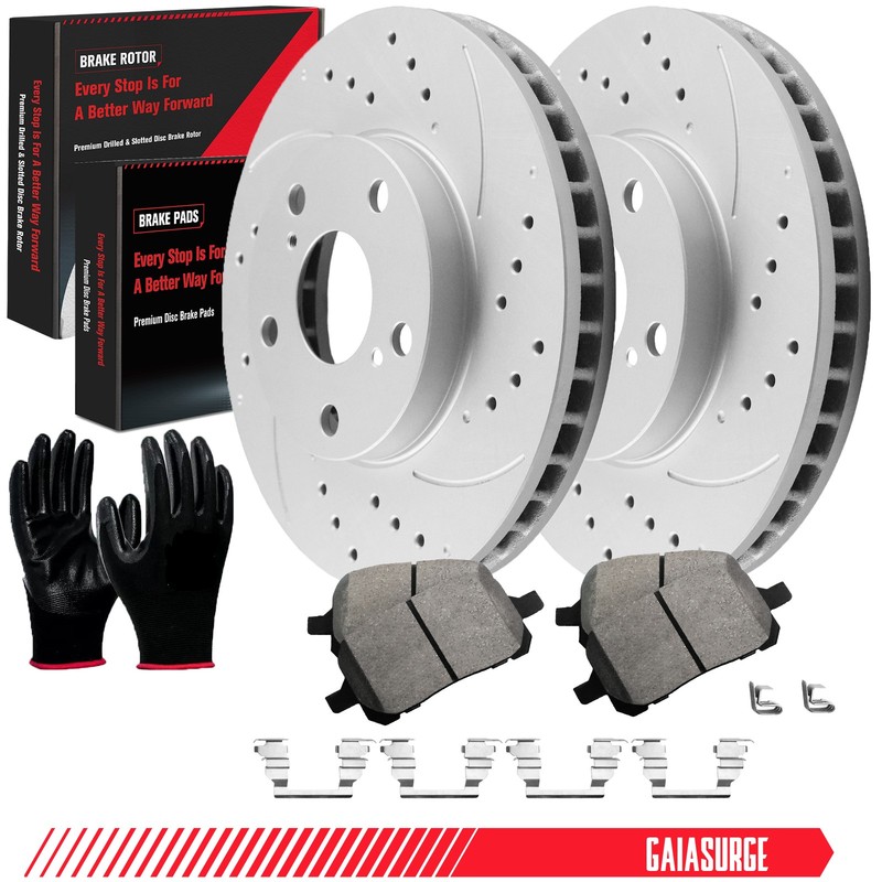 Front Drilled Brakes Rotors Pads Kit for Toyota Avalon Camry Solara Lexus ES300