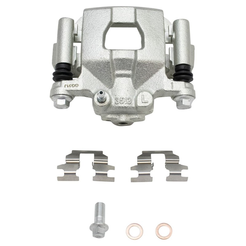 Rear Ceramic Pads Performance Drilled Slotted Zinc Coated Rotors & Calipers Kit gallery