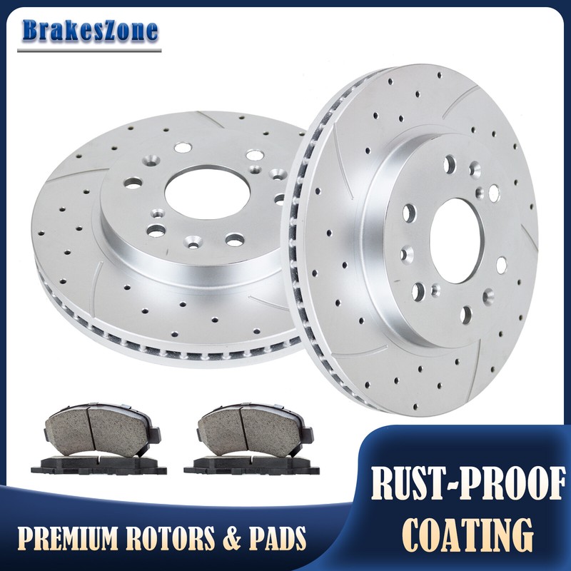 Fit for 2015-2020 Cadillac Escalade 330mm Front Brake Rotors Pads Slotted Brakes