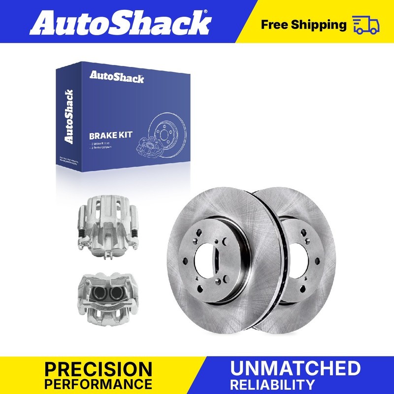 Front Brake Rotors Calipers for Honda, Odyssey 2005-2010, FWD V6 3.5L