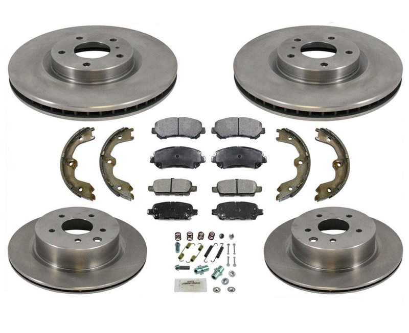 Front & Rear Brake Disc Rotors & Ceramic Pads for Nissan Maxima 2009-2018 8 Pcs