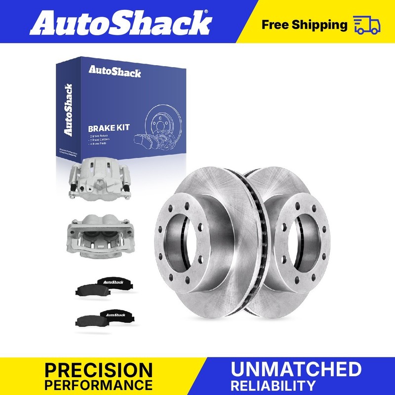 Front Brake Rotors Ceramic Pads Calipers for 2012 Ford F-250 Super Duty