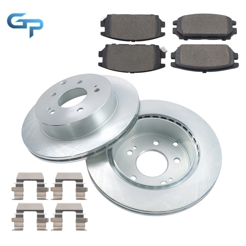 Rear Disc Brake Rotors Ceramic Brake Pads For Mitsubishi Galant 08-09 V6 3.8L