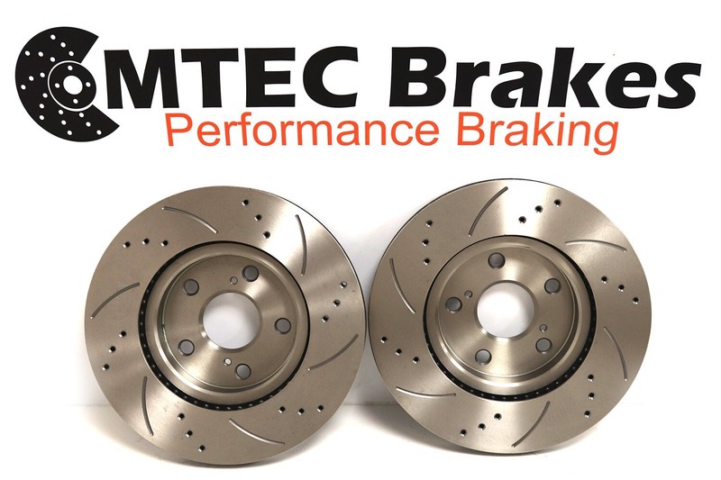 BMW E85 Z4 2.0i 05-09 Front Brake Discs & Brembo Grooved Drilled Pads gallery