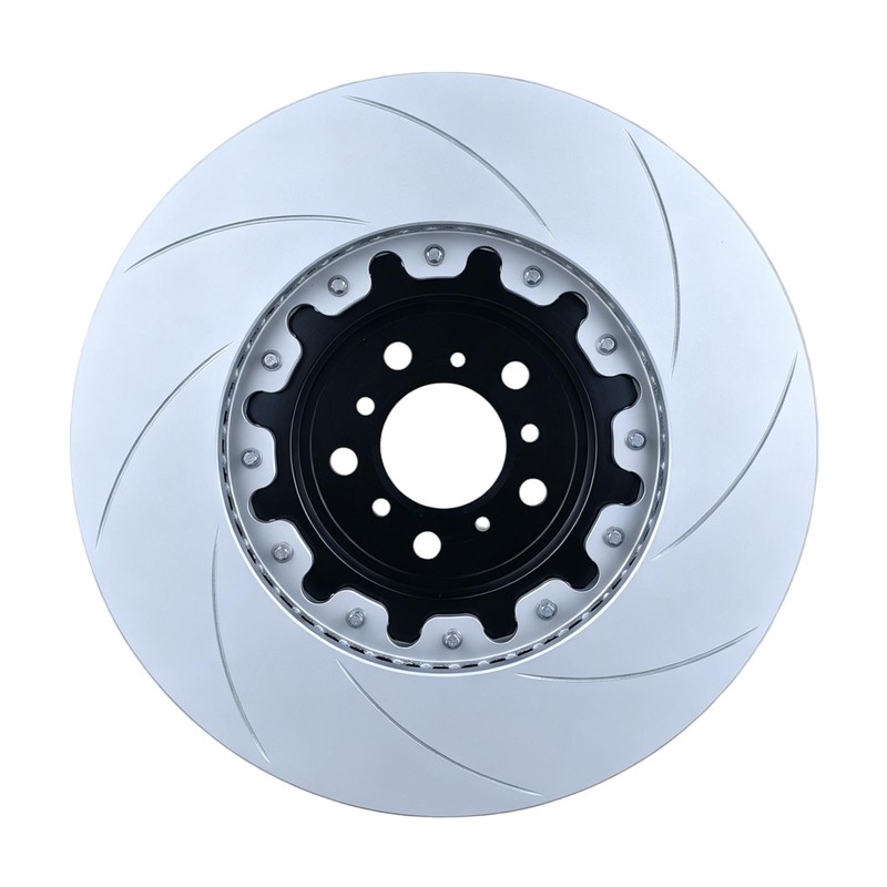 Two-Piece Front Floating Slotted Brake Rotor For BMW F10 F12 F13 M5 M6 Gran Coup gallery