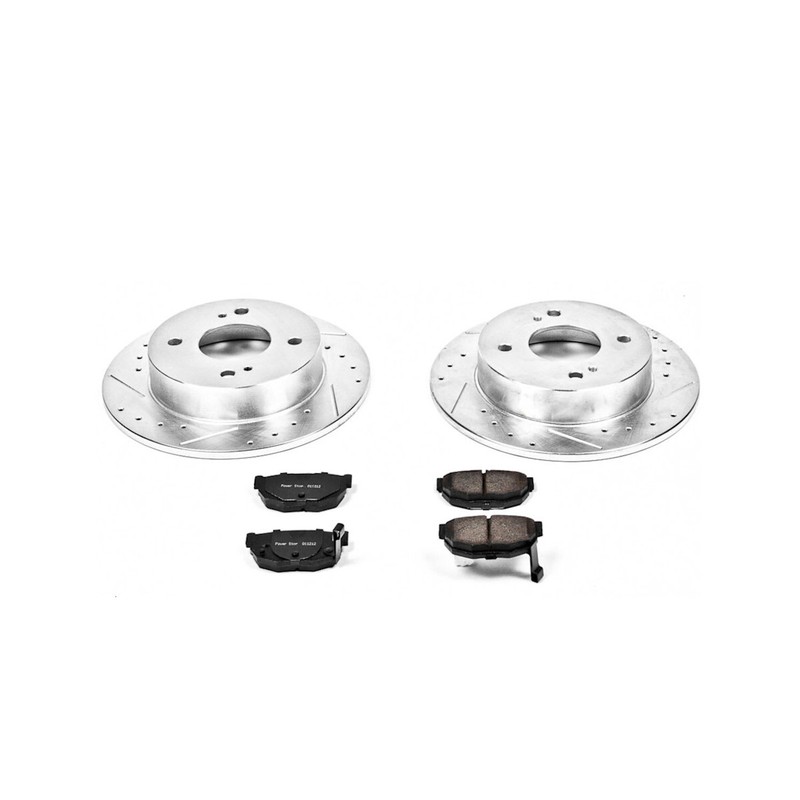 K655 Powerstop 4-Wheel Set Brake Disc and Pad Kits Front & Rear for 240 240SX gallery