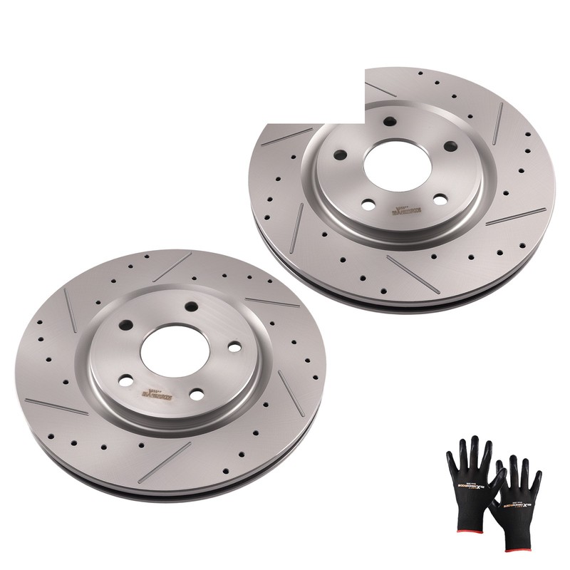Front Disc Brake Rotors Kit for Chrysler Pacifica 2017-2021 Ram C/V 2012-2015 gallery