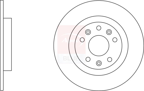 2x Brake Discs Pair Solid fits CITROEN C5 AIRCROSS THP Rear 1.2 1.6 1.5D 2.0D gallery