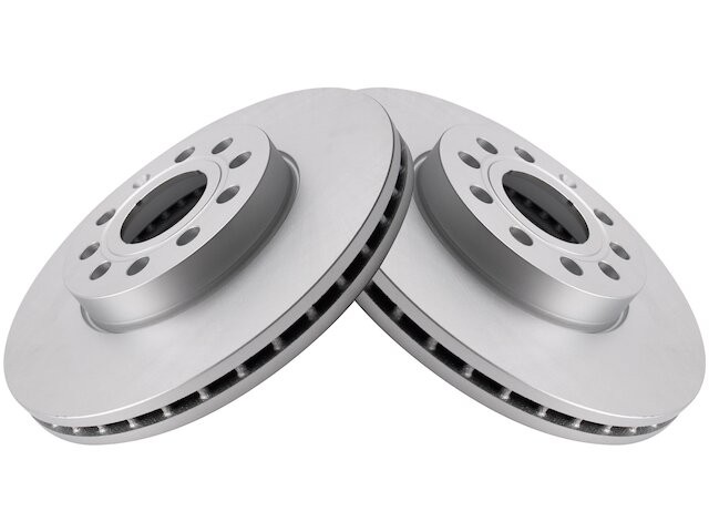 Front TRQ Brake Rotor Set fits Audi A3 Quattro 2009-2013 73VQXY