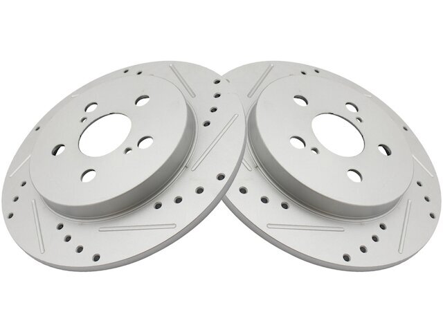 TRQ 86DF52B Rear Brake Rotor Set Fits 2011-2014 Lexus CT200h