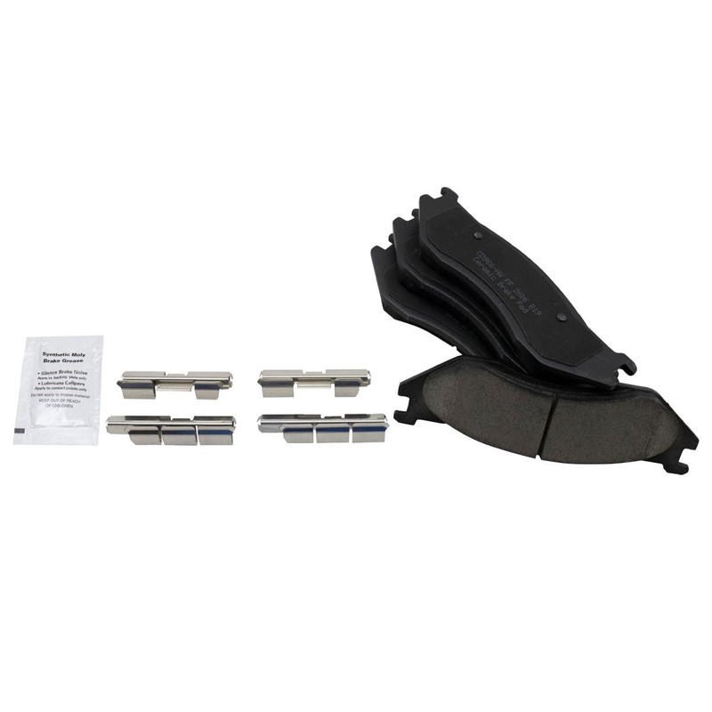 Performance Cross Drilled Rotor & Ceramic Brake Pad w/Chemicals for Ram 1500 gallery