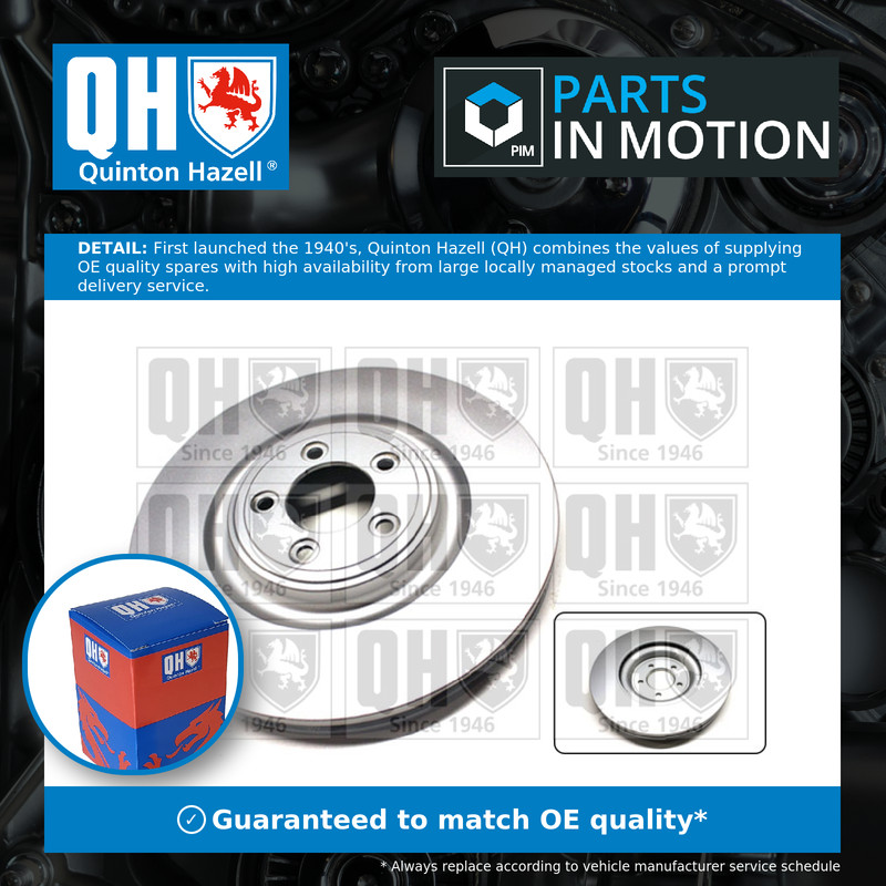 2x Brake Discs Pair Vented Front 355mm BDC5875 Quinton Hazell Set C2C25337 New
