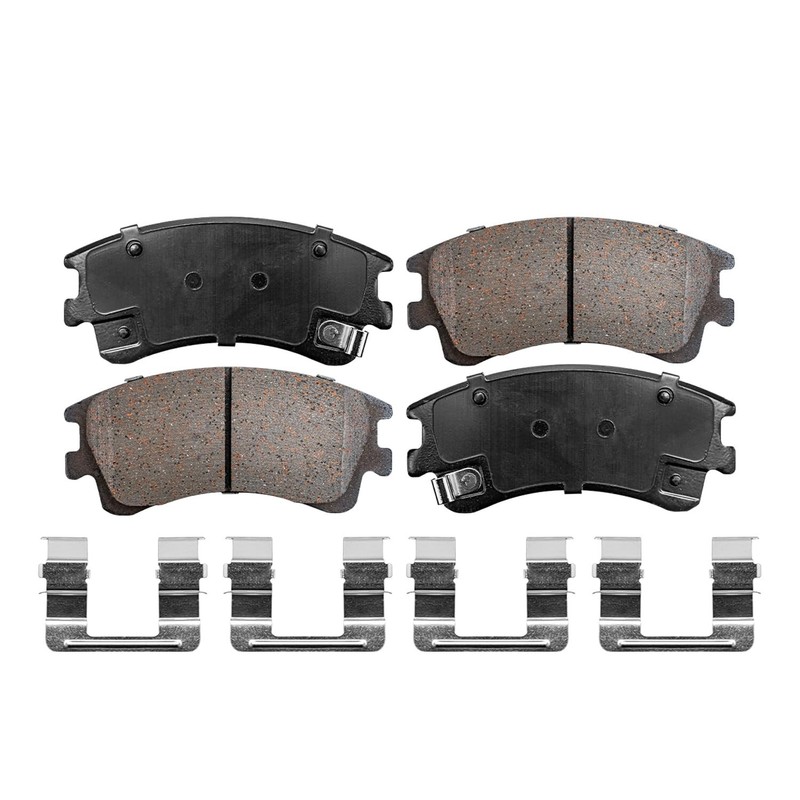 11.14 inch Front Disc Brake Rotors Ceramic Brake Pads for 2003 2004 2005 Mazda 6 gallery
