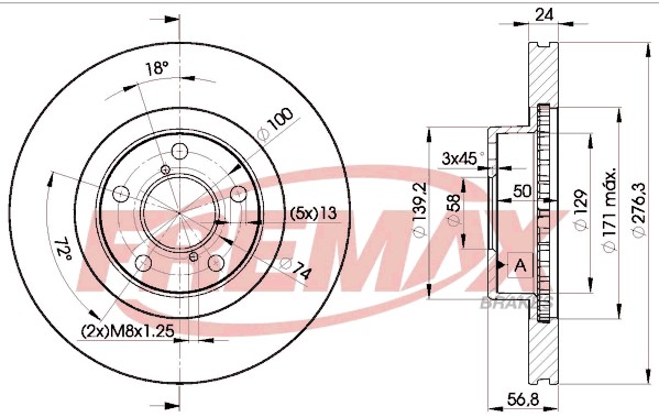 Remax BD-0033 Brake Disc for Subaru, Toyota gallery