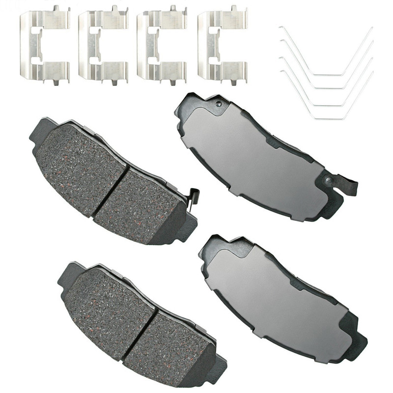 Akebono OEM Front Ceramic Brake Pads Kit For 2003-2012 Honda, Lifetime Warranty. gallery