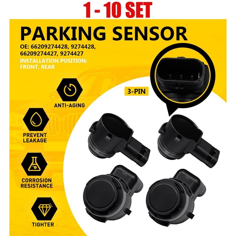 4-40x Fit 2016-2019 BMW X3 66209274428 Reverse Radar Backup Parking Sensor 3Pin