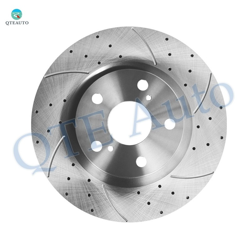 4 Front 296mm-Rear 281mm Drilled Slotted Brake Rotors For 2007-2011 Toyota Camry gallery