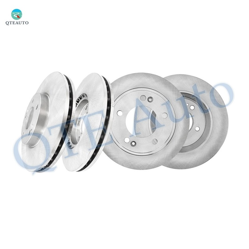 Set of 4 Front-Rear Disc Brake Rotors For 2014-2018 Kia Forte